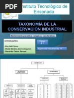 Taxonomía de La Conservación Industrial