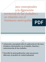 Sistemas Urbanos. Conceptos y Coordinación Metropolitana.