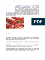 Informacion de Carne, Huevo y Lacteos