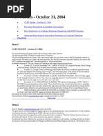 News Briefs - October 31, 2004: Item 1