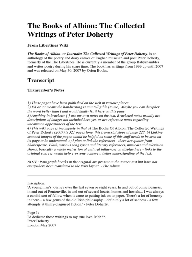 Albion XX   20ir20irwn   PDF   Entertainment General   Leisure