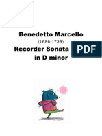 Benedetto Marcello (1686-1739) - Recorder Sonata No. 2 in D Minor
