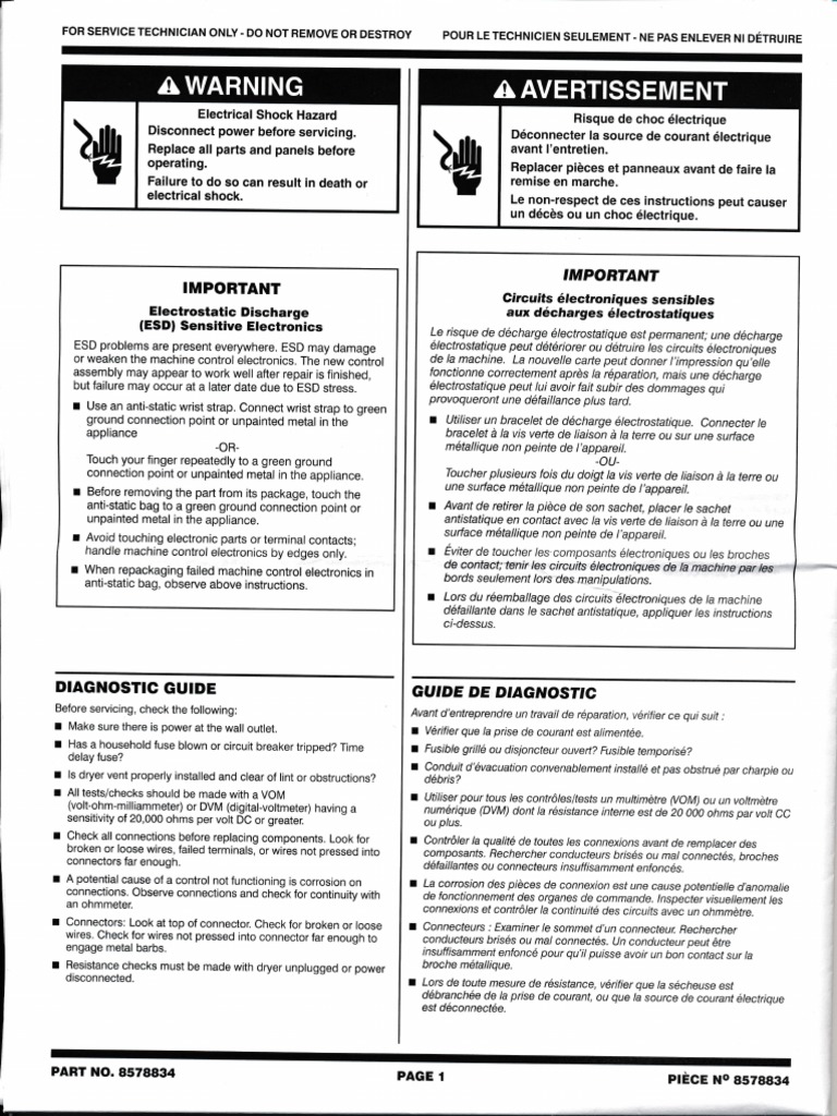 Whirlpool Duet Sport Gas Dryer Manual PDF Connectique Décharge