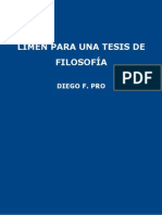 Pro, Diego F. - Limen para Una Tesis de Filosofía. Cuyo. Vol. 3, 1985-1986 PDF