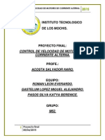 Control de Velocidad de Motores de Corriente Alterna