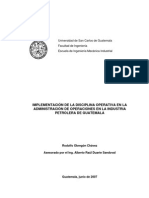 Disciplina Operativa Petrolera Guatemala