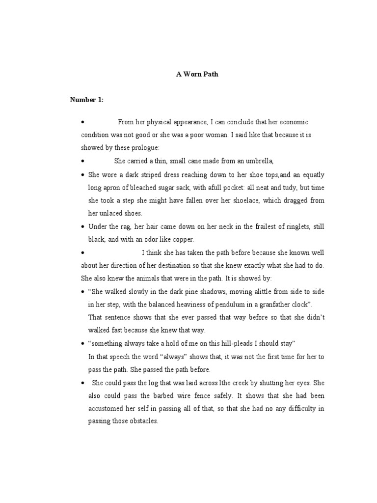 A Worn Path PDF