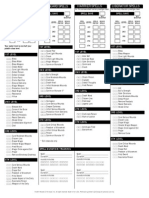 Defenders of the Faith Spell Sheets