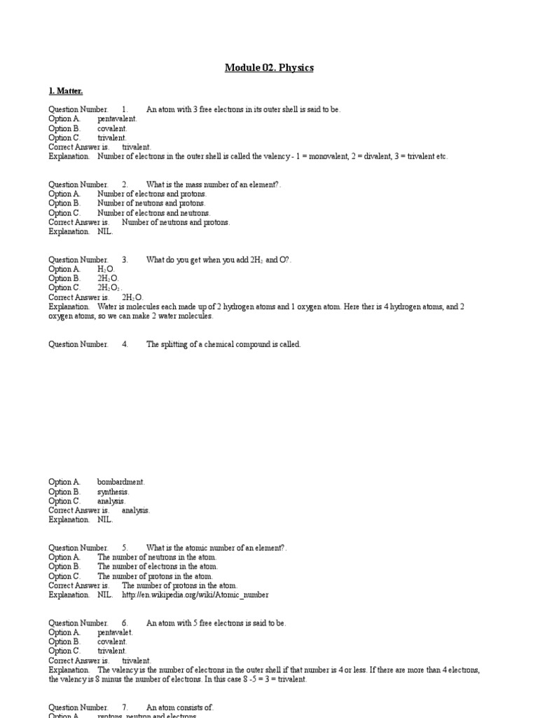 Module 02 New | PDF | Chemical Bond | Atoms