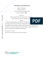 Quantum Theory Looks at Time Travel [Jnl Article] - D. Greenberger (2005) WW