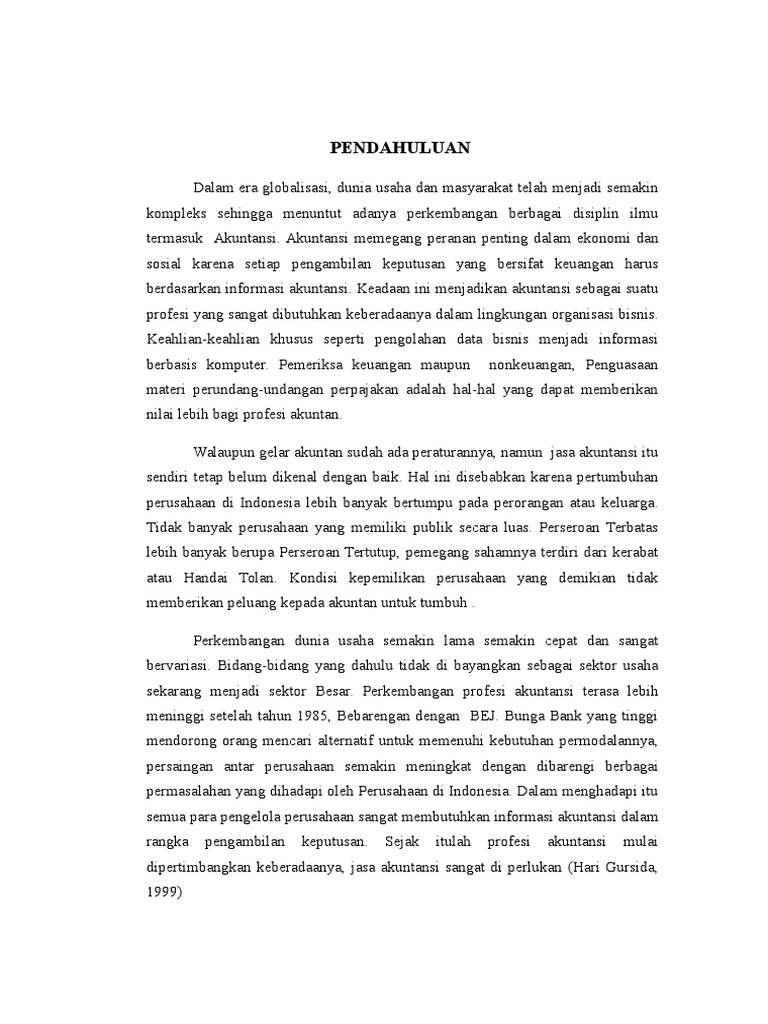 Contoh Makalah Akuntansi Pasar Modal