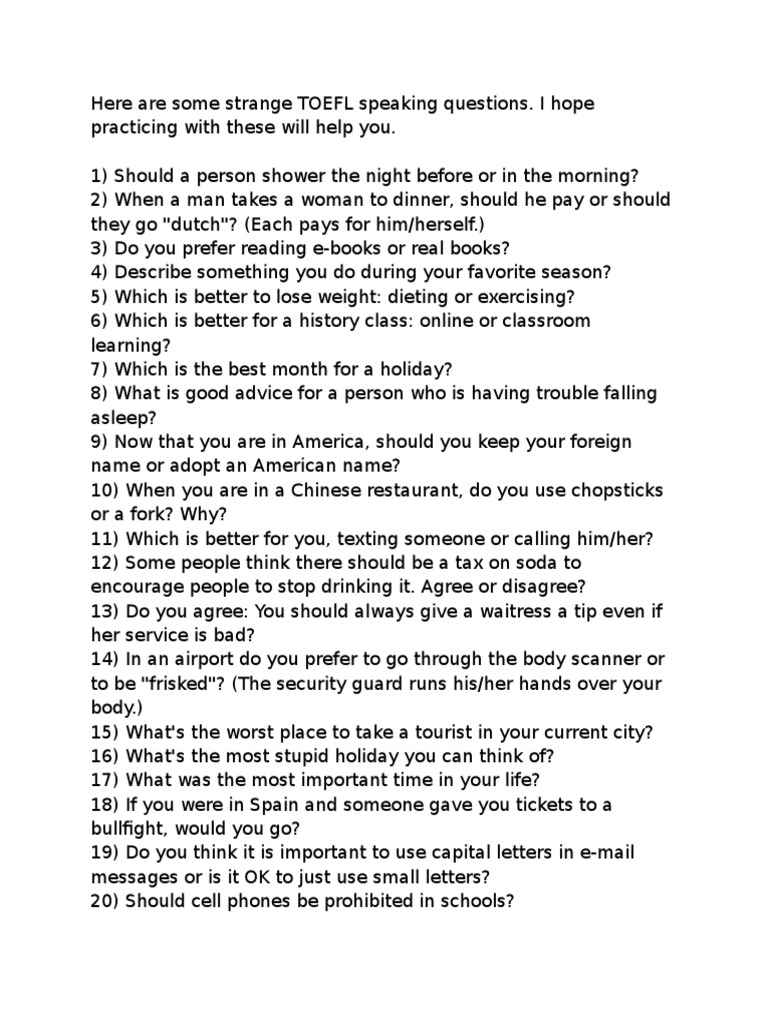 TOEFL SPEAKING PRACTICE QUESTIONS 2026 visual data 2