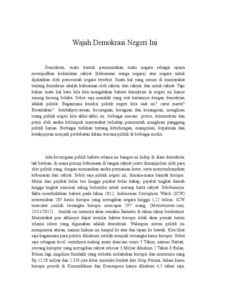 Esai Demokrasi