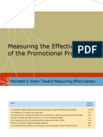 Measuring The Effectiveness of The Promotional Program