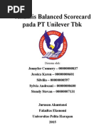Download Analisis Balanced Scorecard Pada PT Unilever Tbk by Jennyfer Connery SN276967802 doc pdf