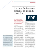 Timefor Business Students to Get an IP Education