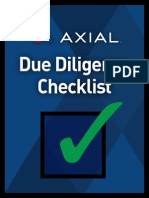 Axial Sample Due Diligence Checklist