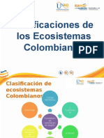 Clasificación de Los Ecosistemas Colombianos