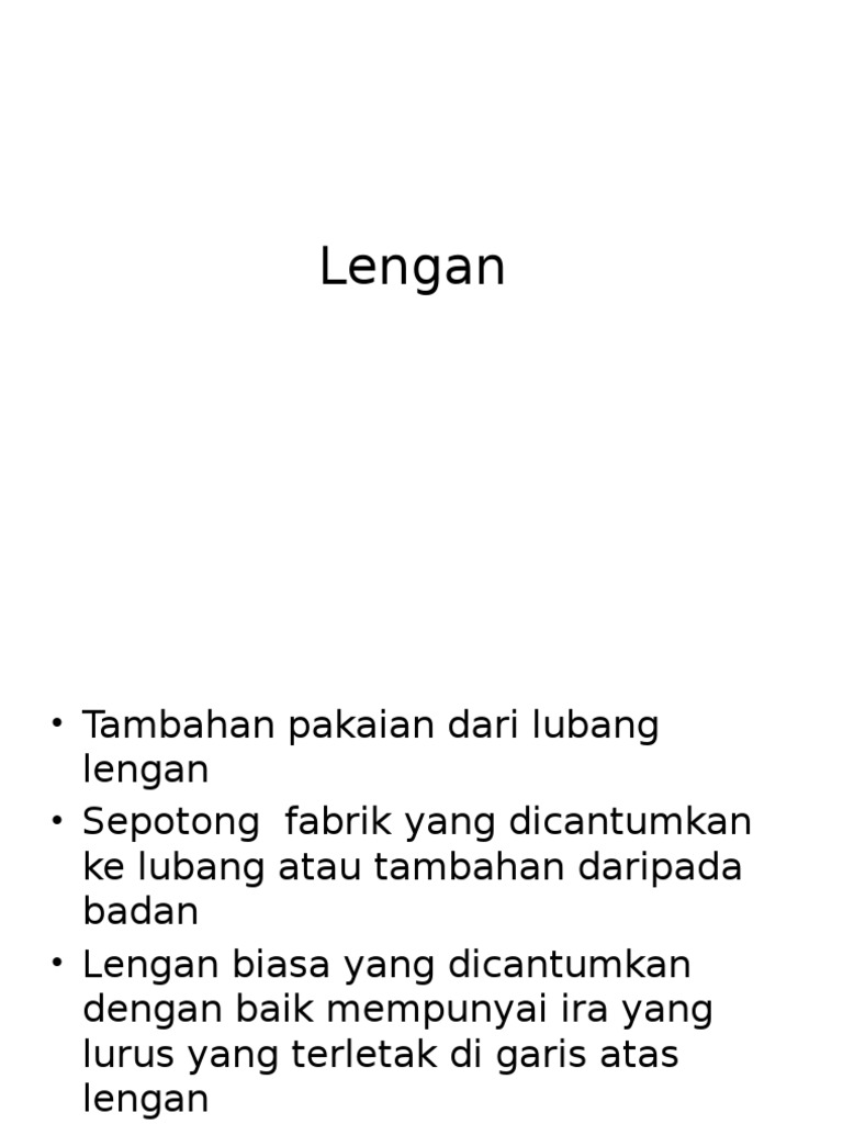 Lengan Padanan Rata Pdf