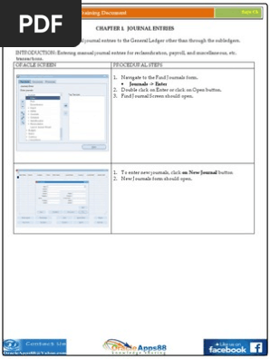 Oracle General Ledger (GL) Training Document