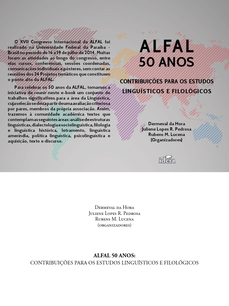 ALFAL 50 Anos Contribuições para Os Estudos Linguísticos e Filológicos 2015 PDF