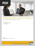 SAP-SRM7.0 EHP2 - Operational Contract Management