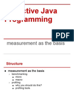 Effective Java Programming: Measurement As The Basis