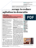 060814 Music Therapy to Reduce Agitation in Dementia