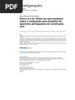 Configuracoes 403-5-6 Entre CA e La Notas de Uma Pesquisa Sobre a Emigracao Para Espanha de Operarios Portugueses Da Construcao Civil1 (1)