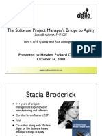 Software Project Manager's Bridge To Quality - Quality and Risk Management