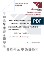 Reglamento de Evaluaci%c3%93n y Promoci%c3%93n 1 a 4 Em Liceo Tecnico de Rancagua a 4