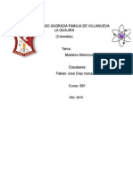 Comparacion de Los Modelos Atomicos