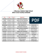 2015 CC Schedule