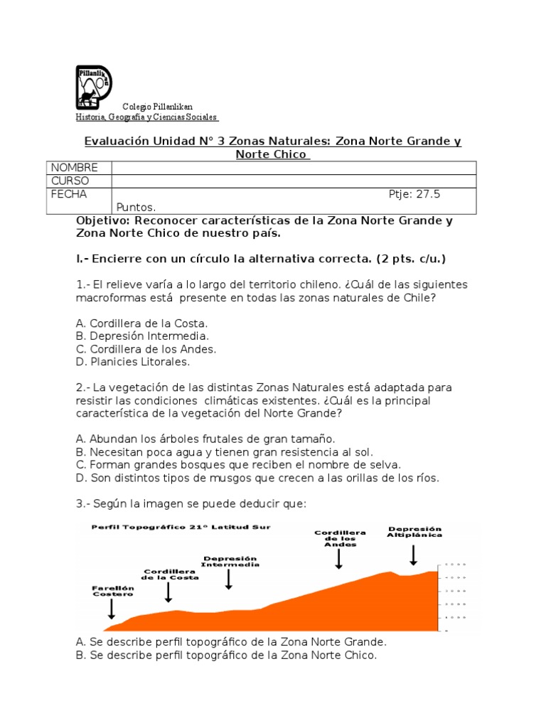 Evaluación Zonas Naturales Norte Grande y Chico | PDF | Chile | Andes
