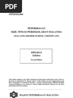 Download Sukatan Pelajaran Physics STPM by Kar Wai Ng SN27702197 doc pdf