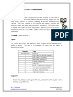 Grade 7 Mathematics Course Outline