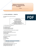 Prueba de Diagnostico 8º Básico