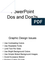Powerpoint Dos and Don'Ts