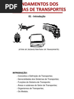 Aula 1 - Introdução-Sistemas de Transportes