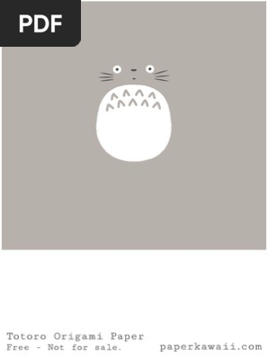 Totoro Paper Kawaii Printable Paper