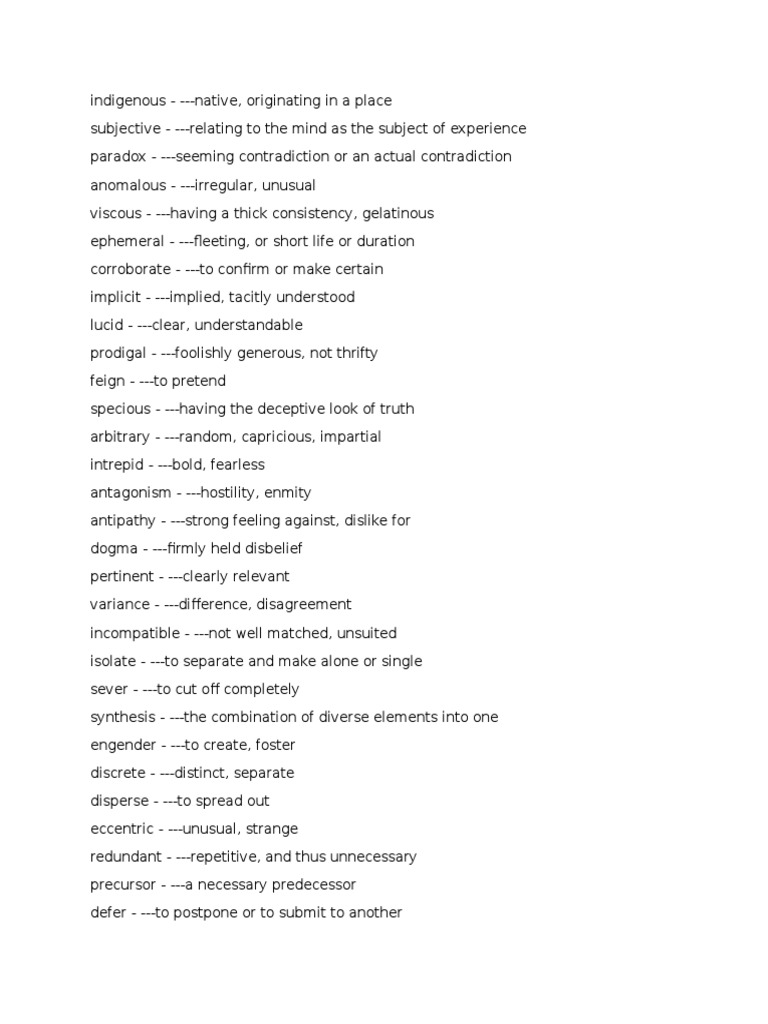 Lsat Vocab | PDF | Argument | Causality