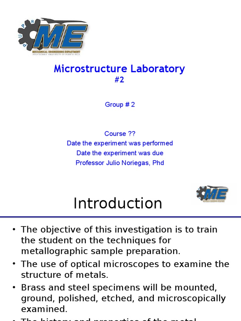Me Laboratory Report Template I | PDF
