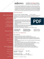 Sales Manager Resume Template 1 PDF