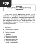 4 - Trading Strategies Slope and Convexity Restrictions