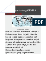 1. Pengetahuan Tentang Gempa