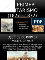 Primer Militarismo Del Perú