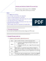 Reacharge & Balance Inquiry Procedure