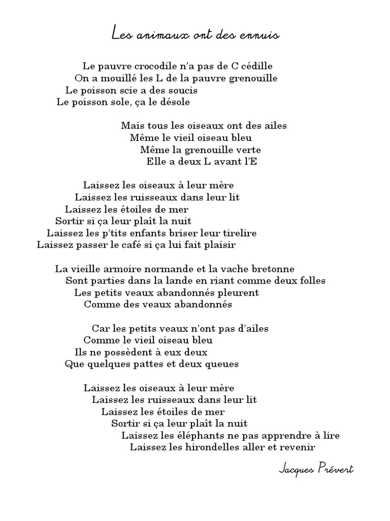 Les Animaux Ont Des Ennuis