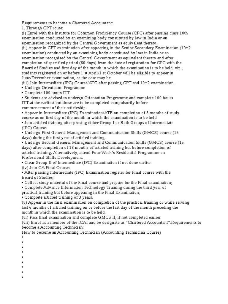 CA Rules and Regulations | PDF | Career & Growth