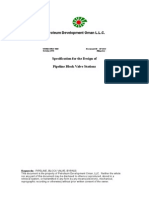 SP 1032 Specification - For - The - Design - of - Pipeline - Block - Valv